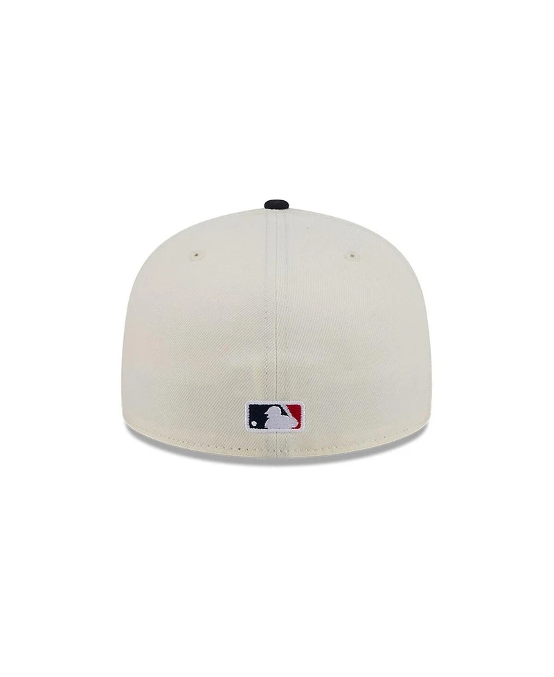 New Era Men's Cream/Navy St. Louis Cardinals Bullpen Cart 59FIFTY Fitted Hat
