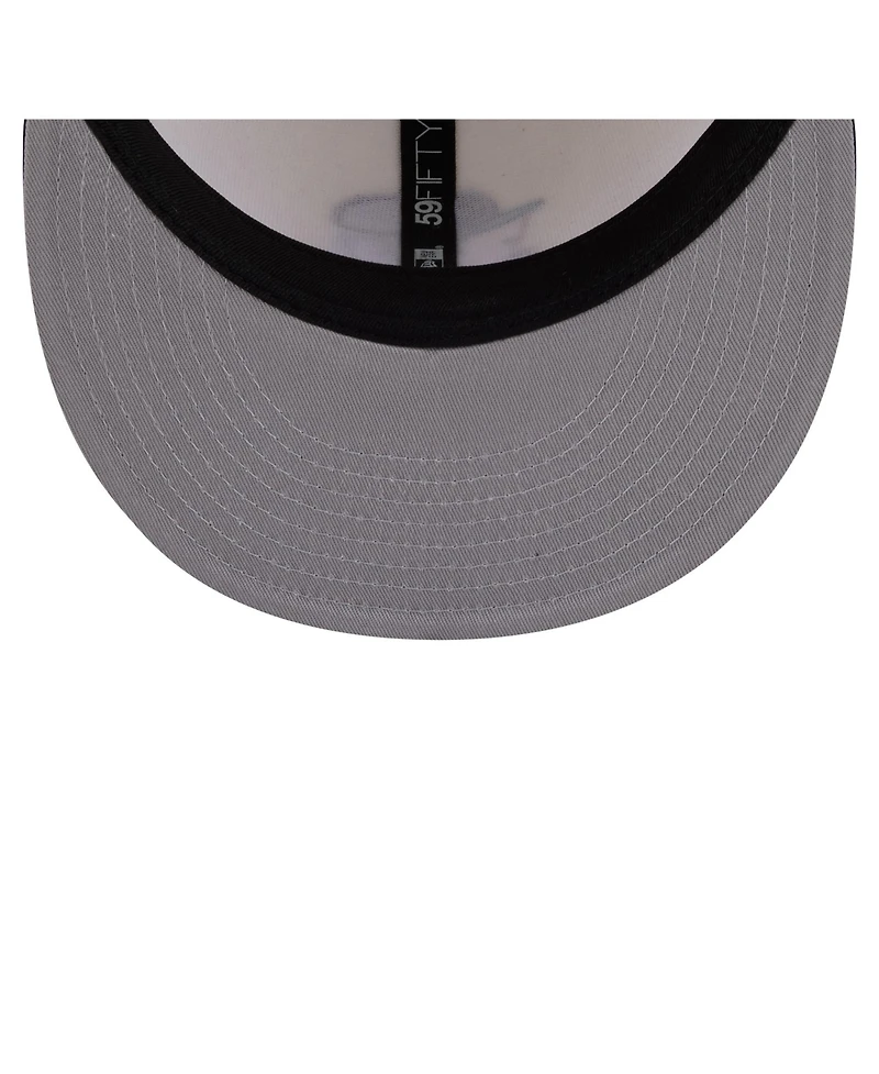New Era Men's Cream/Navy Seattle Mariners Bullpen Cart 59FIFTY Fitted Hat