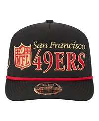 New Era Men's Black San Francisco 49ers Throwback Foam 19TWENTY Adjustable Hat