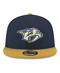New Era Men's Navy Nashville Predators Core Logo Two-Tone 59FIFTY Fitted Hat