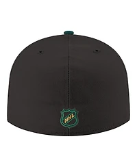 New Era Men's Black Dallas Stars Core Logo Two-Tone 59FIFTY Fitted Hat