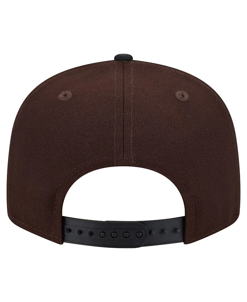 New Era Men's Dark Brown New York Jets Burnt Wood Camo 9FIFTY Snapback Hat