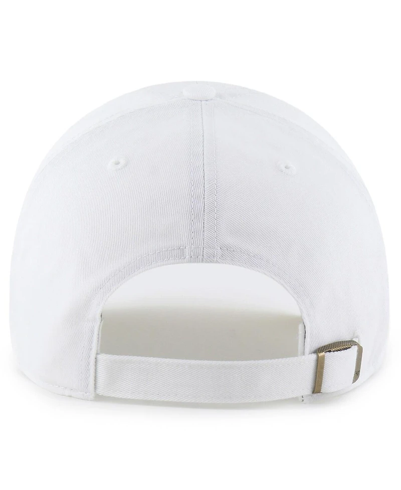 '47 Brand Men's White Tennessee Titans Primary Logo Clean Up Adjustable Hat