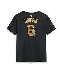 Nike Women's Konnor Griffin Black Pittsburgh Pirates Name and Number T-Shirt