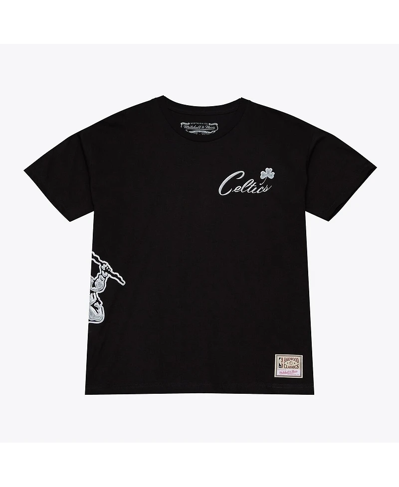 Mitchell & Ness Men's Black Boston Celtics Chrome Heritage T-Shirt