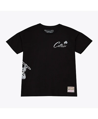 Mitchell & Ness Men's Black Boston Celtics Chrome Heritage T-Shirt
