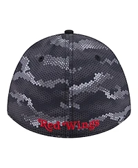 New Era Men's Black Detroit Red Wings Zero Dark 39THIRTY Flex Hat