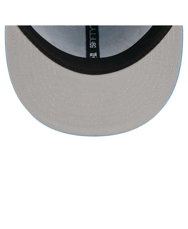 New Era Men's Light Blue Tennessee Titans Script 59FIFTY Fitted Hat