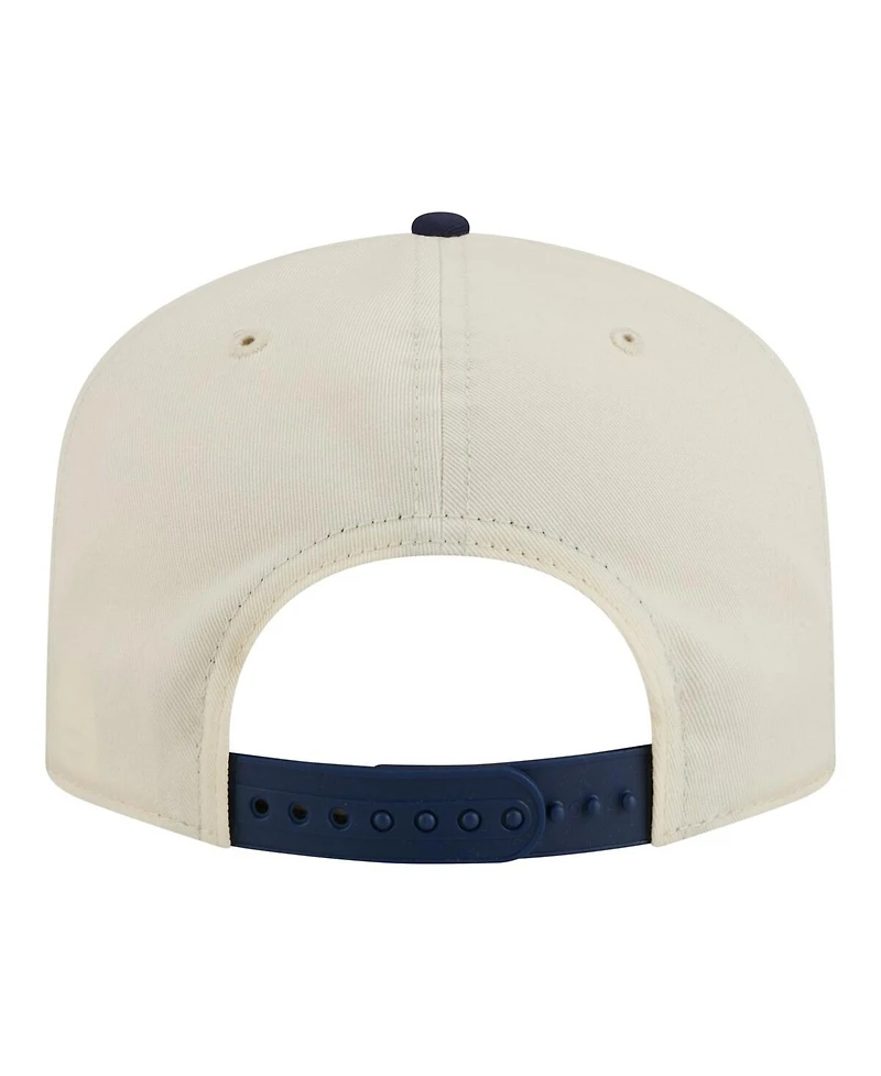 New Era Men's Cream/Navy Joey Logano Flag 19TWENTY Adjustable Hat