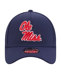 New Era Big Boys and Girls Navy Ole Miss Rebels 9FORTY A-Frame Adjustable Hat
