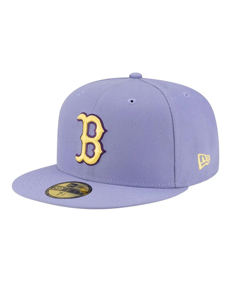 New Era Men's Light Purple Boston Red Sox Lavender Bloom 59FIFTY Fitted Hat