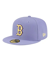 New Era Men's Light Purple Boston Red Sox Lavender Bloom 59FIFTY Fitted Hat