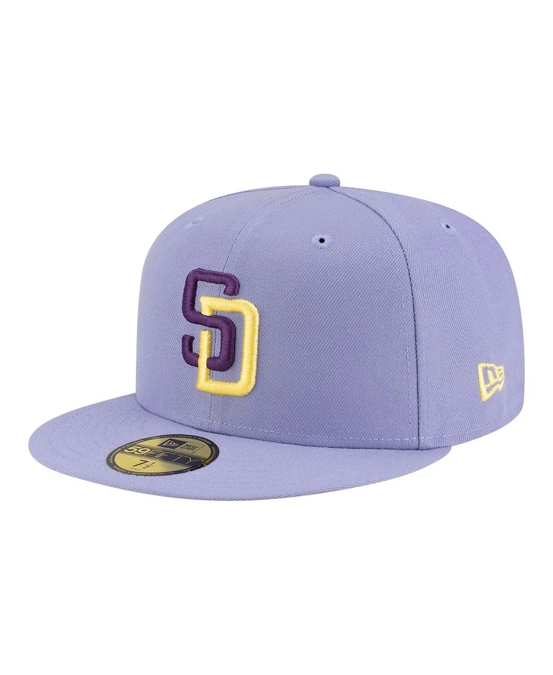 New Era Men's Light Purple San Diego Padres Lavender Bloom 59FIFTY Fitted Hat