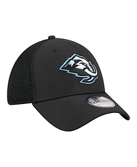 New Era Men's Black Utah Mammoth Logo 39THIRTY Flex Hat
