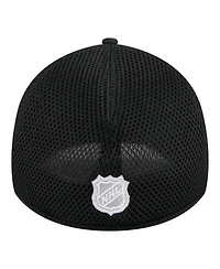 New Era Men's Black Los Angeles Kings Logo 39THIRTY Flex Hat