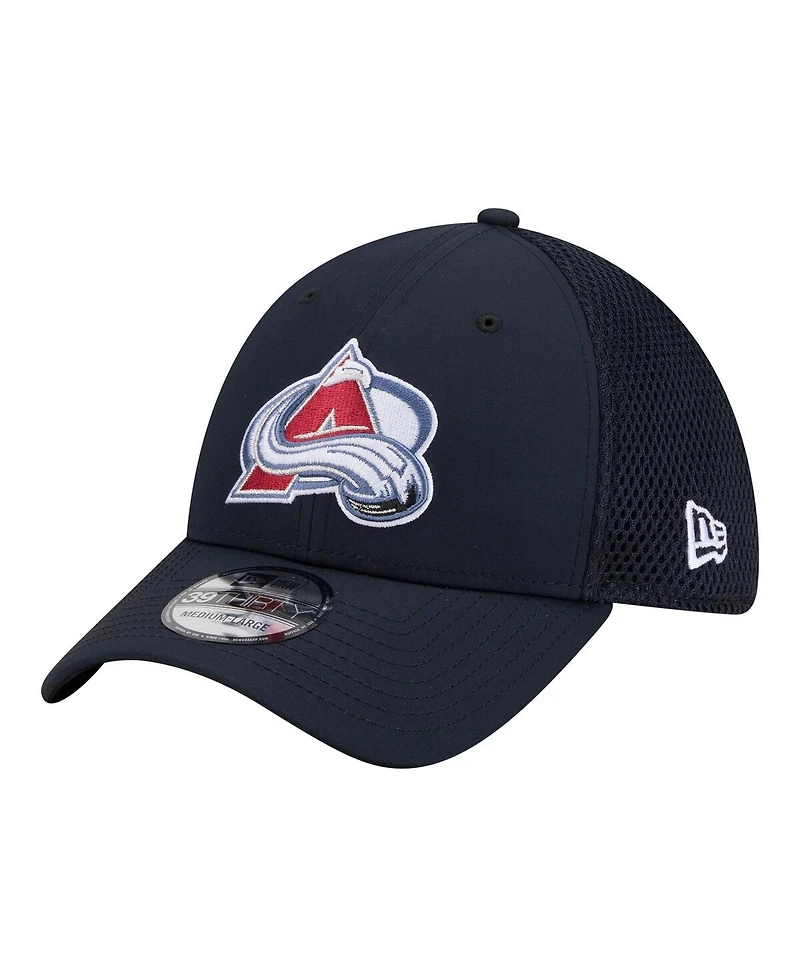 New Era Men's Navy Colorado Avalanche Logo 39THIRTY Flex Hat