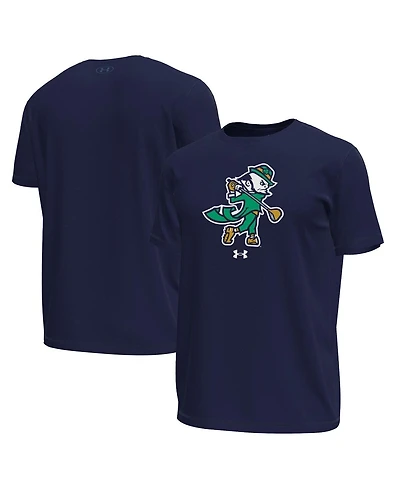 Under Armour Men's Navy Notre Dame Fighting Irish Golf Leprechaun Tech Stretch T-Shirt