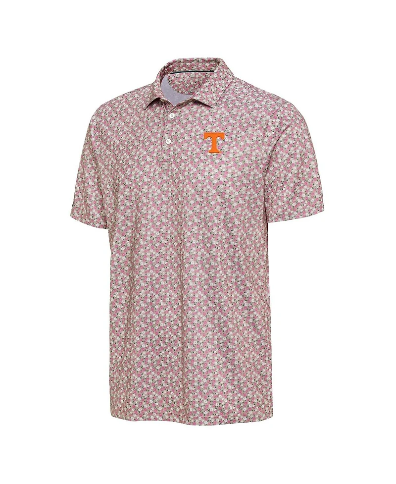 Antigua Men's Pink Tennessee Volunteers Desert Dry Dogwood Polo Shirt