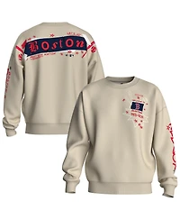 Fanatics Women's Beige Boston Red Sox Graffiti Fleece Sweatshirt