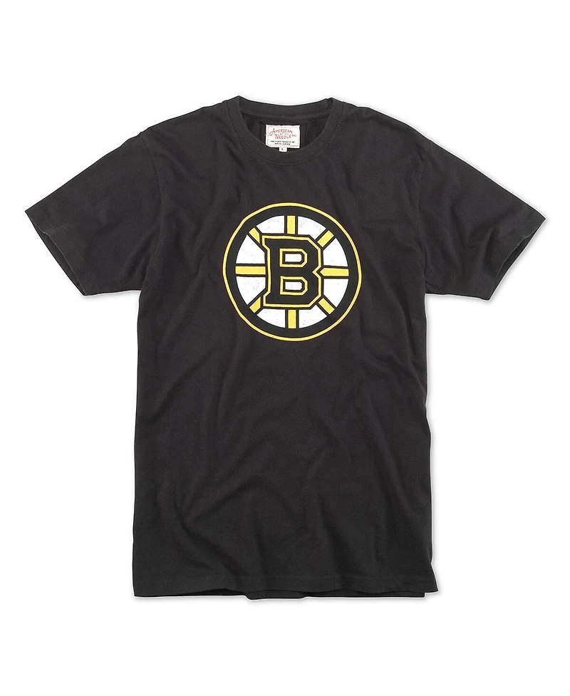 American Needle Men's Black Boston Bruins Brass Tacks T-Shirt