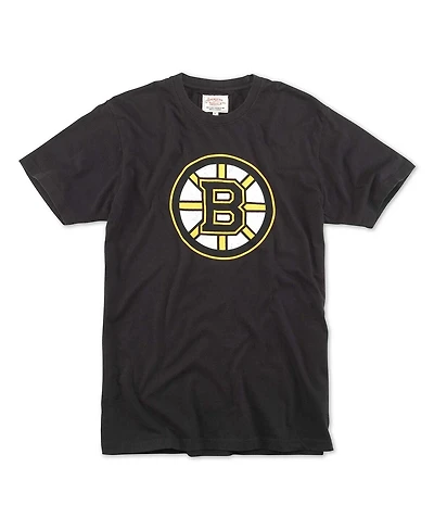 American Needle Men's Black Boston Bruins Brass Tacks T-Shirt