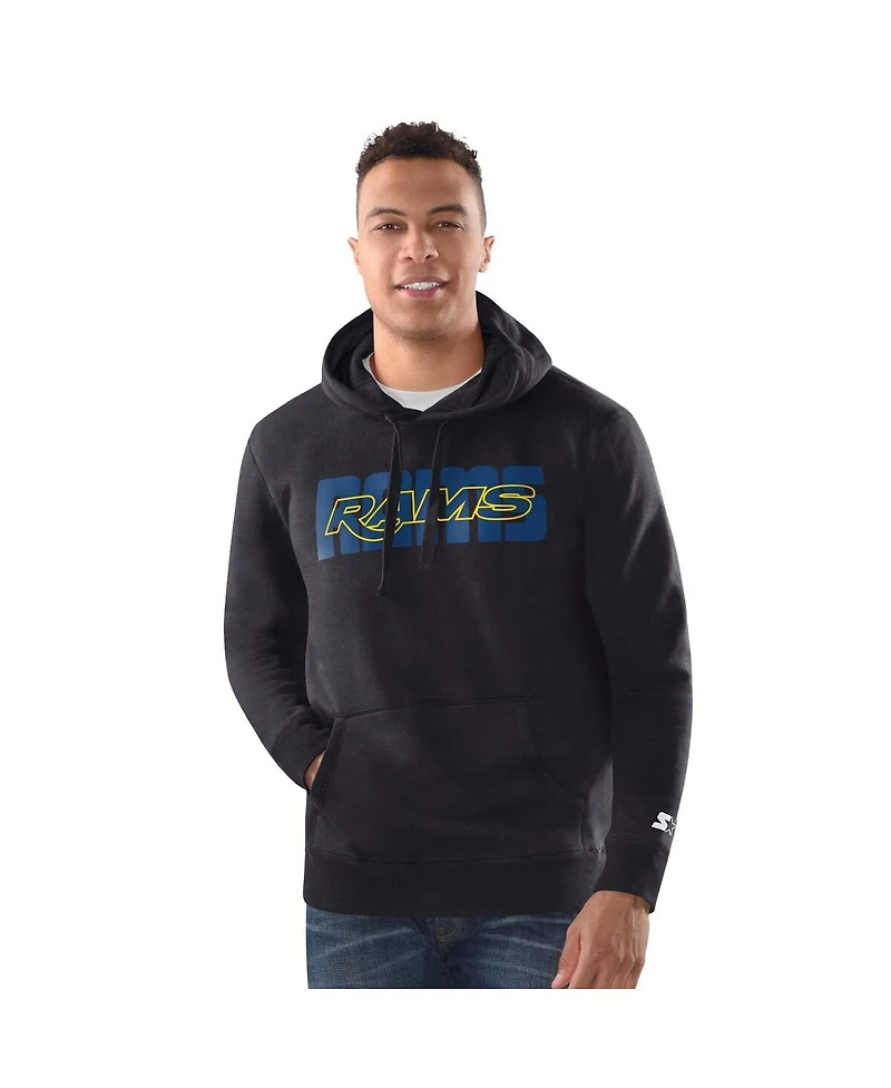 Starter Men's Black Los Angeles Rams Rookie Hoodie