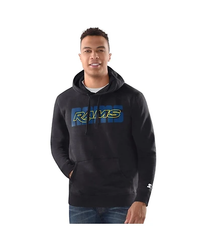 Starter Men's Black Los Angeles Rams Rookie Hoodie