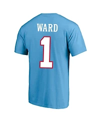 Fanatics Men's Cameron Ward Light Blue Tennessee Titans Big & Tall Name and Number T-Shirt