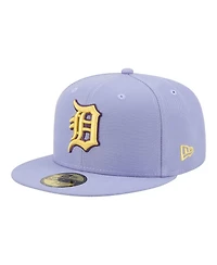 New Era Men's Light Purple Detroit Tigers Lavender Bloom 59FIFTY Fitted Hat