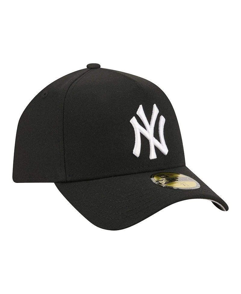 New Era Men's Black York Yankees A-Frame 59FORTY Fitted Hat