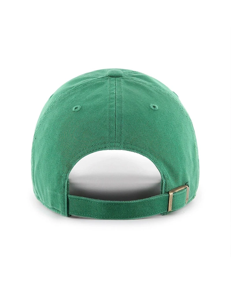 '47 Brand Men's and Women's Green Seattle Seahawks Throwback Clean Up Adjustable Hat