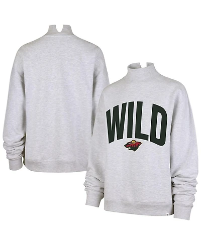 '47 Brand Women's Heather Gray Minnesota Wild Subtle Muse Sweatshirt