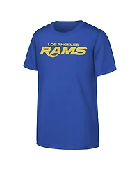 Outerstuff Big Boys and Girls Royal Los Angeles Rams Counter Run Short Sleeve T-Shirt