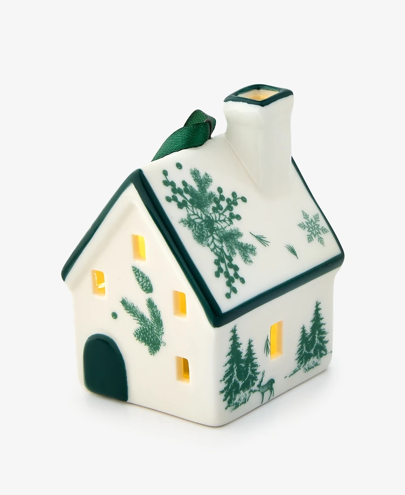 Holiday Lane Holiday Toile Porcelain House Ornament, Macy's Exclusive
