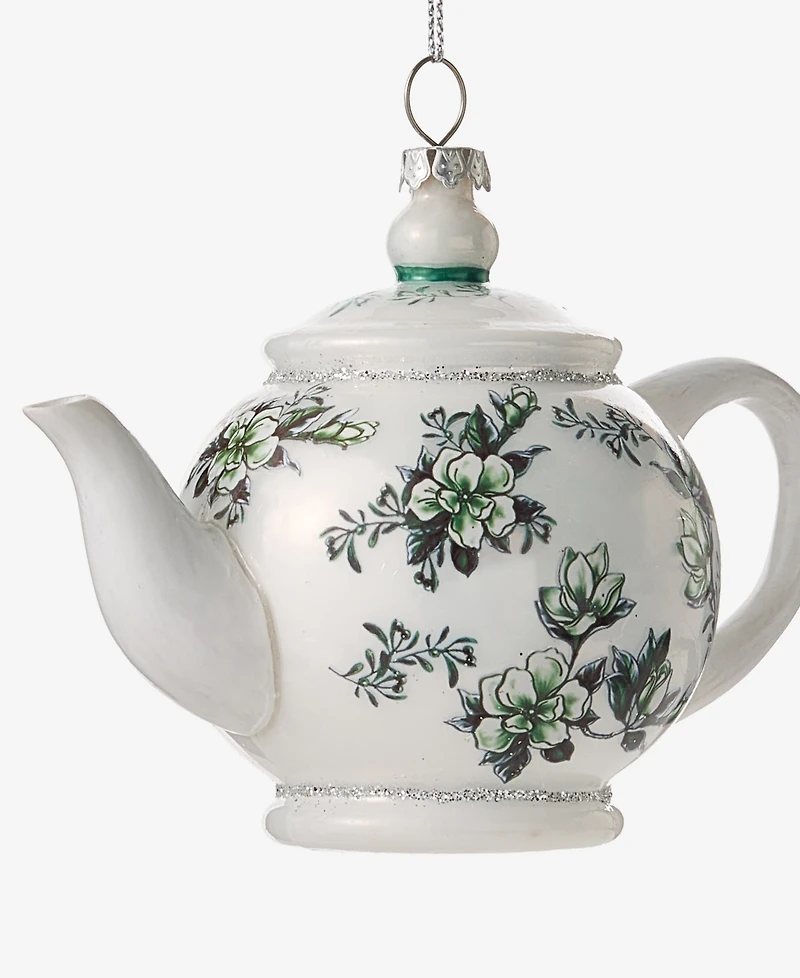 Holiday Lane Holiday Toile Teapot Ornament, Macy's Exclusive