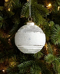 Holiday Lane Iced Delight Ball Ornament, Macy's Exclusive
