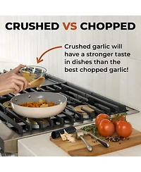 Premium Garlic Press Set - Rust Proof & Dishwasher Safe Professional Garlic Mincer Tool