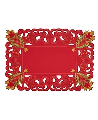 Saro Lifestyle Christmas Tree Placemats, Set of 4