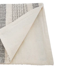 Saro Lifestyle Woven Striped Table Runner, 16" x 72"
