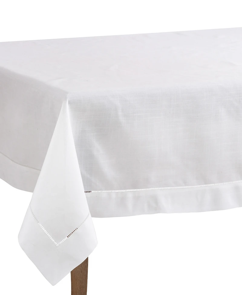 Saro Lifestyle Rochester Hemstitched Border Tablecloth