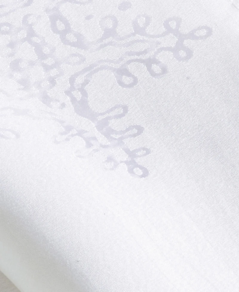 Saro Lifestyle Burnout Snowflake Table Napkins, Set of 4