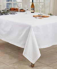 Saro Lifestyle Rochester Hemstitched Border Tablecloth