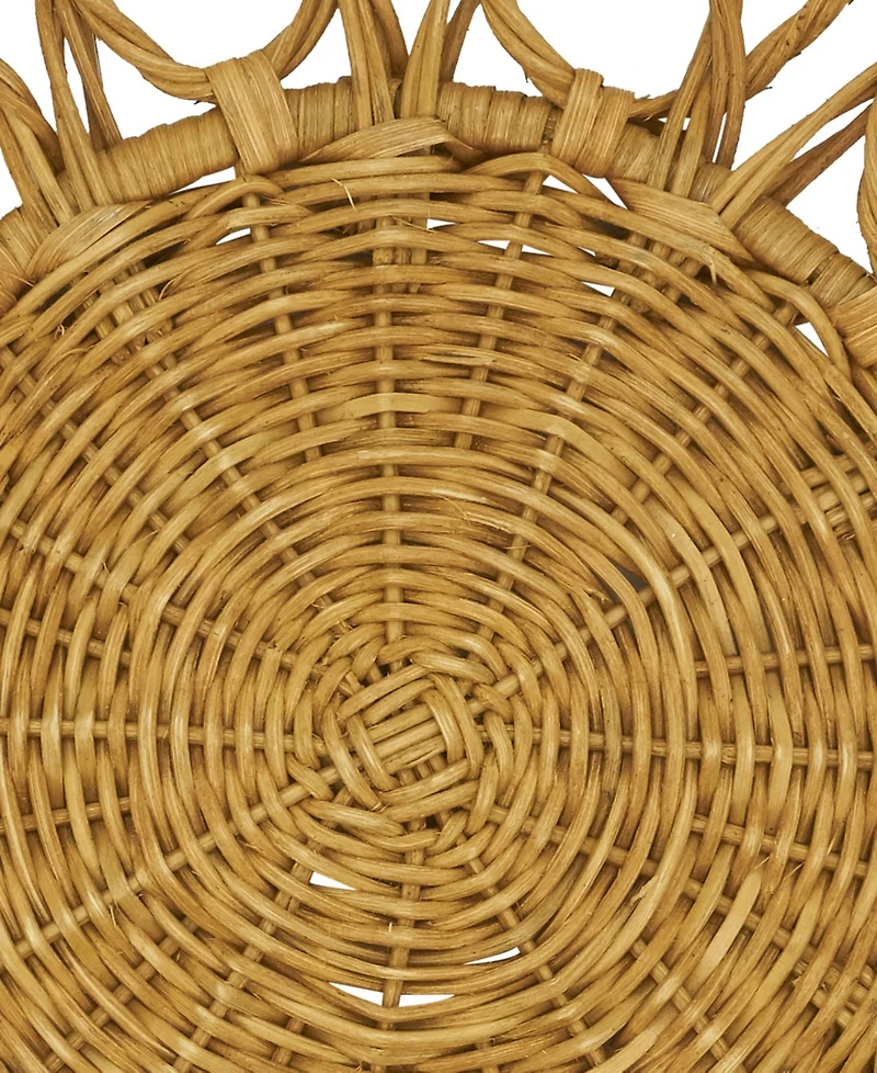 Saro Lifestyle Twisted Rattan Placemats, Set of 4