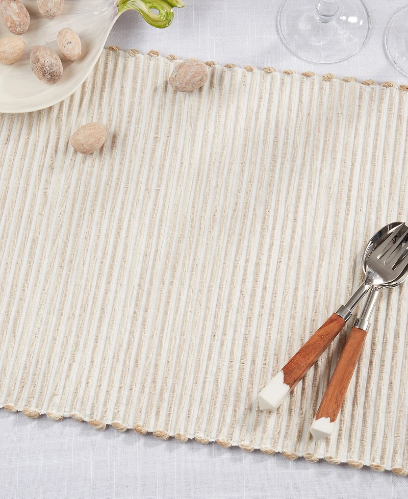 Saro Lifestyle Ribbed Placemats