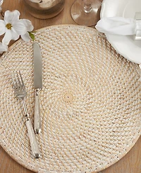Saro Lifestyle Woven Rattan Placemats, Set of 4