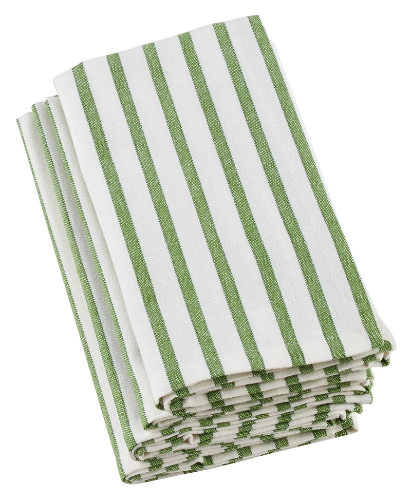 Saro Lifestyle Striped Design Table Napkins, Set of 4