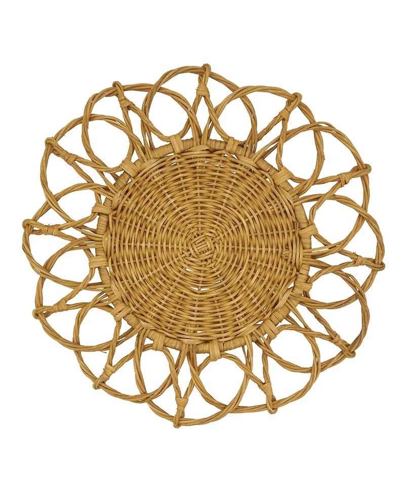 Saro Lifestyle Twisted Rattan Placemats, Set of 4