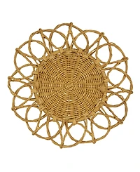 Saro Lifestyle Twisted Rattan Placemats, Set of 4