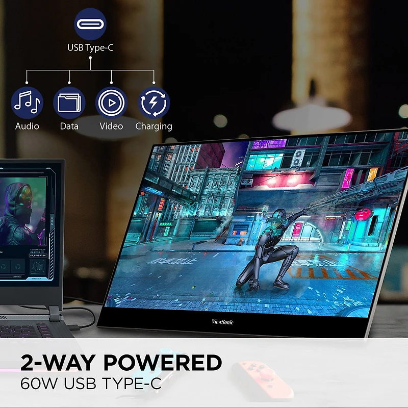 ViewSonic VX1655-4K-oled 16:9 4K UltraHD Portable Ips Led Monitor