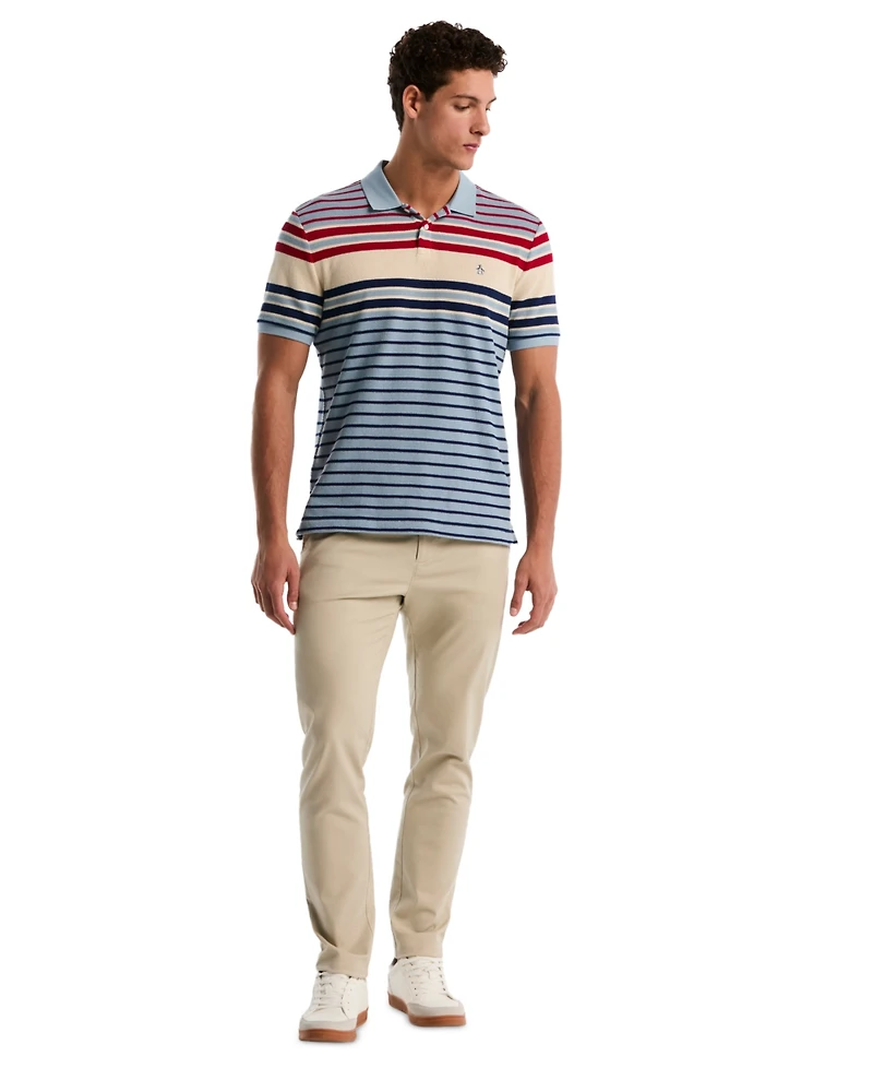 Original Penguin Men's Engineered Stripe Polo Shirt